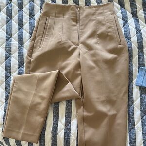 Zara Tan Trousers for Women